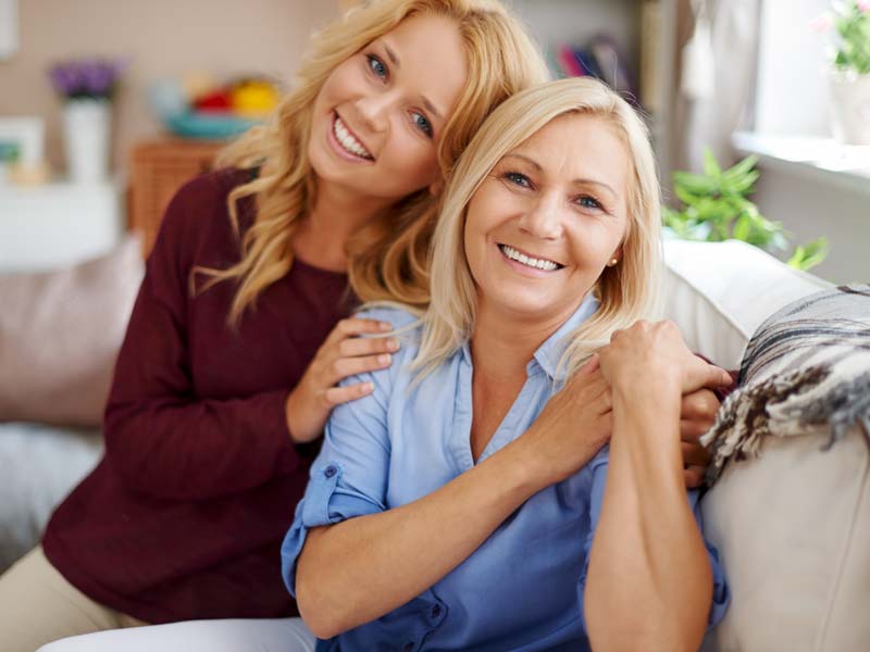 veneers mom and daughter with great smiles